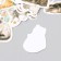 Stickers for the creativity of the "cat breed" embossing gold set 48 pcs 9x7x0.8 cm