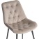 Chair on the Grass -Karkas Goyar Metal/velor, black/beige 51x61x82 cm