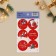 Paper stickers "Happy Year", for gifts, 9 x 16 cm, New Year