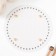 The basis for knitted products to the leatherette "Round braid" white 15x15 cm