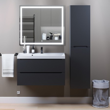 Mirror Uperwood Tanos, 90x80 cm, LED backlight, sensory switch, anti -recovery-3