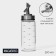 Glass bottle for sauces and oils with a measured scale Magistro Mist, 200 ml, 5.5 × 17.5 cm