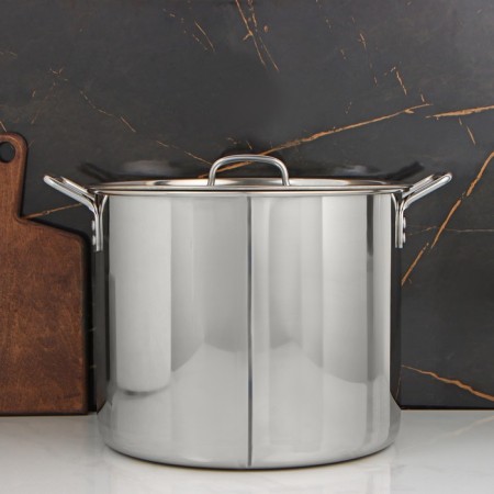 Boiler "General catering", 24 l, d = 35 cm, h = 28 cm, metal lid, rugged handles-4