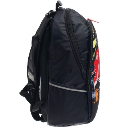 School backpack, 37 x 26 x 13 cm, ergonomic back, calligrata with "sneakers"-11