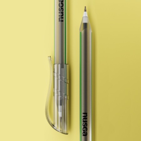 Ballpoint handle "Triangle" Node needle 0.7 mm, bosom, trihedral case, blue premium ink, mix-1