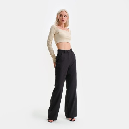Women's straight pants MIST R.48, black-4