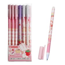 Gel handle with Erased Calligrata ink, 0.38mm, rod, Berry Corps, Mix