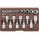 A set of end heads and nozzles with inserts Ombra 953222, 22 items