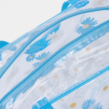 Cosmetic bag with lightning, blue color-2