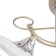 MIA chandelier 2x60W E27 gold, chrome 38x32x28cm