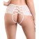 Erotic panties Erolata Cheryl with imitation lacing, size 42-44, white color