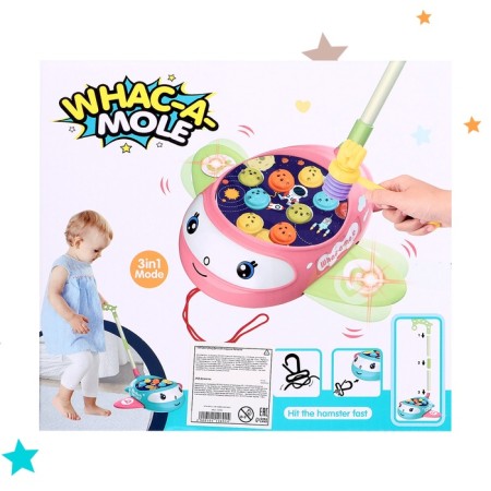 Ratal on the stick "Light airplane", light and sound effects, MIX colors-10