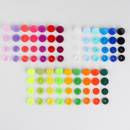 Plastic buttons, d = 12 mm, 240 pcs, in the organizer, colorful color-1