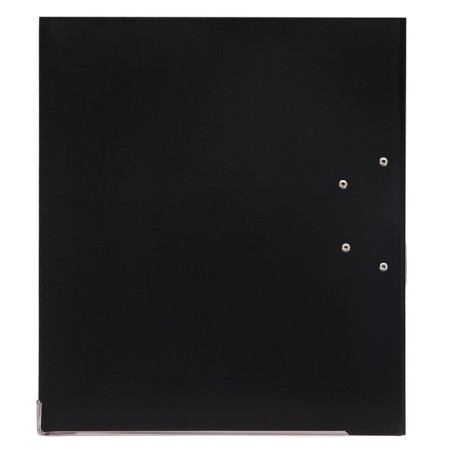 A4, 75 mm registrar, calligrata, PVC, embossing "Len", metal edging, pocket for a spine, black, black, mix-7