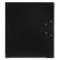 A4, 75 mm registrar, calligrata, PVC, embossing "Len", metal edging, pocket for a spine, black, black, mix
