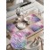 A set of napkins for setting the Gornaya Lavender table, rectangular, rounded edges, size 30x46 cm, 4 pcs