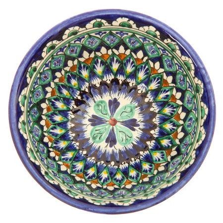 Rishtan ceramics "Patterns", 18 cm, big, mix-5