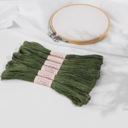 Set of threads Muline No. 3363, 8 ± 1 m, 6 pcs, pine color-1