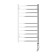 Domoterm electric heated towel rail "Quadro" P10, 500x1000 mm, right, chrome