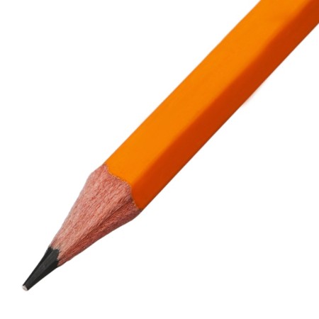Chernographic pencil with Erichkrause Amber 101, NV, Griffel D = 2.2 mm, wood, hexagonal in the box, yellow case-9