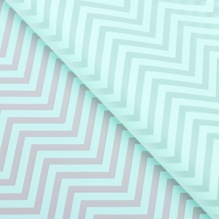 Matte film with a pattern "Wave", turquoise color, 60 x 60 cm