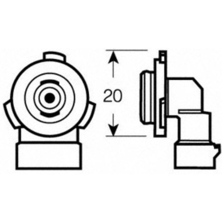 Hoodle HB3 12 V, 65W, P20D, CB6000, white bright light-1