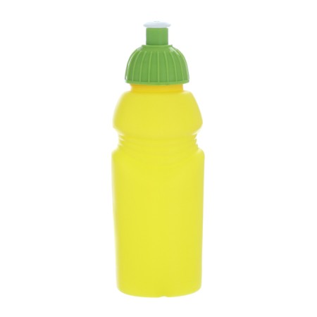 Bicycle bottle, 400 ml, with a drinker, 18 x 6.2 x 6.2 cm, yellow-1