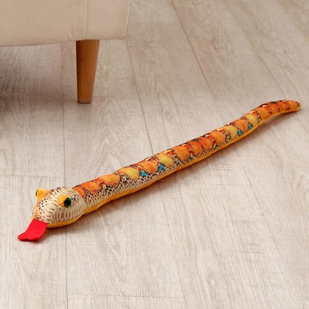Soft toy "Snake", 80 cm, blue spots-3