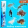 Set of marine animals "sea inhabitants", 6 figures
