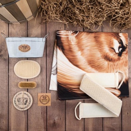 Set of gift "King Bath" towel and accessories-1