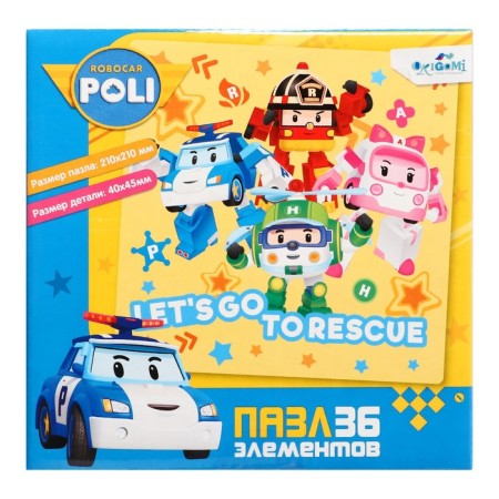 Puzzle "Robocar Poli. Rescuers in the case ", 36 elements-1