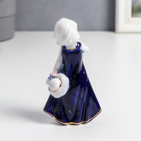 Souvenir Ceramics "Baby in Blue" 11x2.7x6 cm-3
