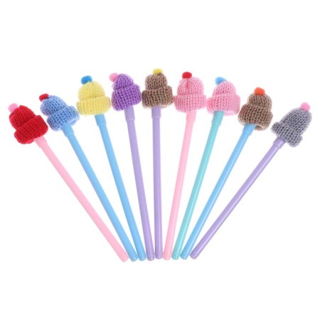Calligrata gel-ghost pen "Hat", blue rod, mix