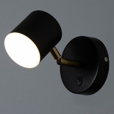 Bra "Alonso" LED 5W black and gold 10x7.5 cm-3