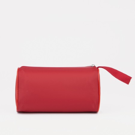Cosmetic bag with lightning, red color-1
