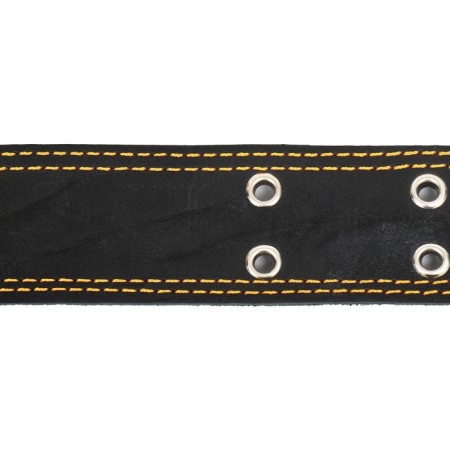 Leather collar on synthetic winterizer, dimensionless, 83 x 4.5 cm, Osh 20-71 cm, black-5