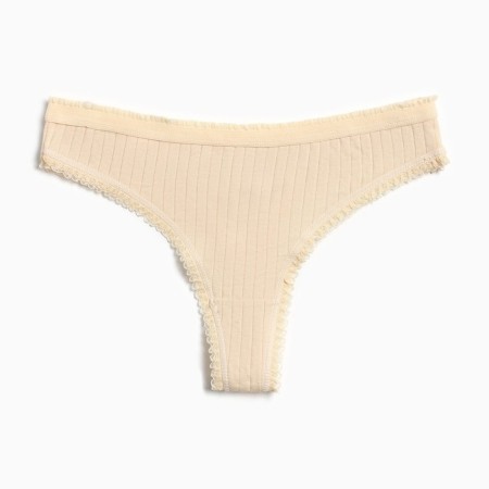 Cowards women's thongs, beige color, size 44-4
