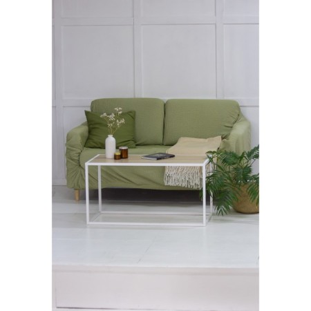 Table Journal loft with chipboard, 941x488x488, white Muar/oak sonoma-2