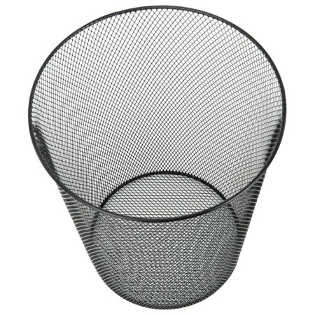 Metallic paper basket, 9 liters, Brauberg germanium, black-1