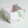 Capcake box, confectionery packaging, 4 cells "Dreams Come True", 16 x 16 x 10 cm