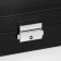 Casket to the leatherette for jewelry "Black matte" 6.5x12.6x21 cm