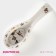Porcelain stand under a spoonful of the share "Cats Aristocrats", 21.5 × 7.5 cm, white color