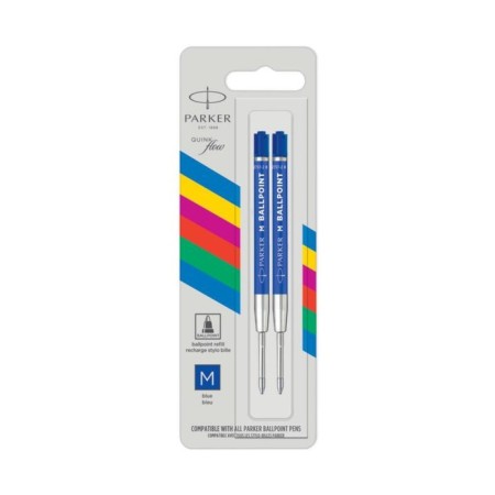 Set of rods 2pcs d/ballpoint pen Parker Quinkflow, Sin, Middle 1.0mm, blister 2166544