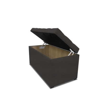 Puff with a lid and weighting, 800 × 400 × 420 mm, lunar matting, Coffee color-6