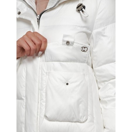 Coat insulated winter female, size 48, white color-12