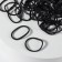 Hair silicone gum, set, d = 1.5 cm, 50 g, black color