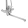 Shower system Accoona A83103-2, with a tropical shower, stainless steel, chrome