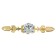 Handle button cappio, d = 20, l = 120 mm, color gold