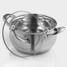 Stainless steel pan of the Hyperion, 2.5 l, d = 18 cm, with a lid