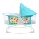 Musical cradle for newborns, blue color
